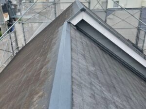 明石市大久保にて屋根修理〈棟板金交換〉